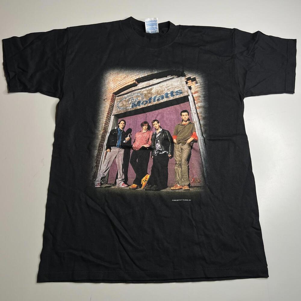The Moffatts Vintage 2000 Tour Band T-Shirt Black Size M Gildan Ultra Cotton